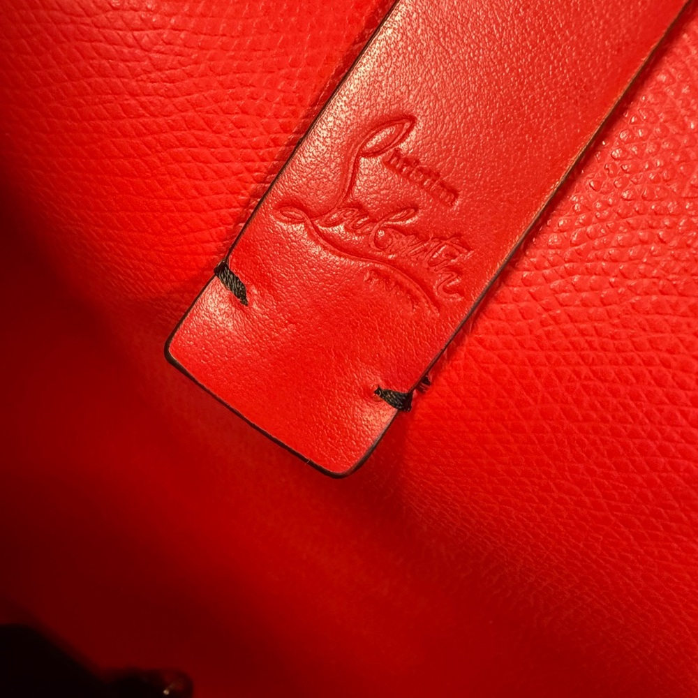 Christian Louboutin Large Cabata Loubinthesky Red and Black Tote Bag LIKE NEW! - Picture 13 of 14